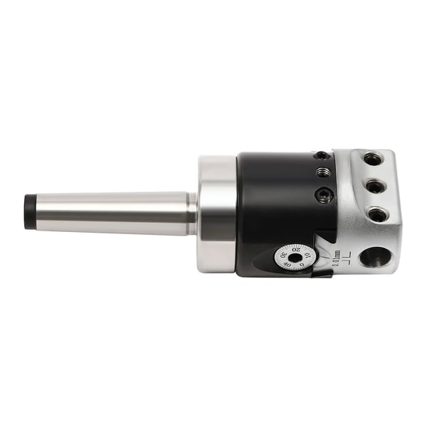 Udboringshoved 50 mm - CNC fræsetilbehør MT2-M10 - 9 hårdmetalskær - Udboringsstang medfølger - Høj præcision - Rustfrit stål - Orange