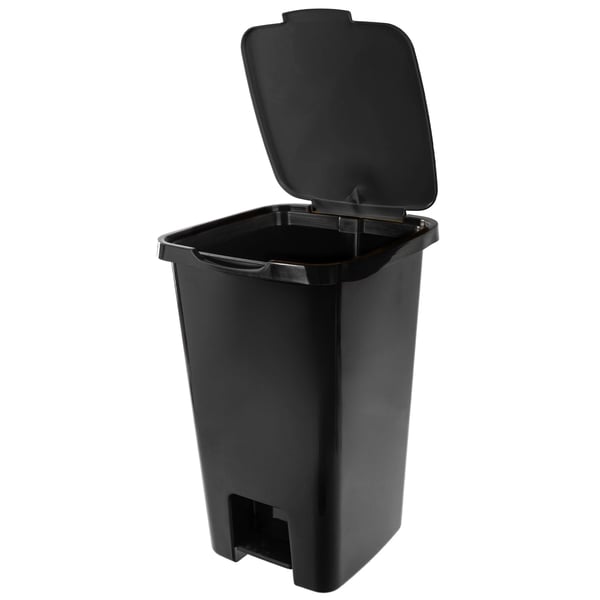 Soptunna - Pedalhink - 45 l - Plast - Med Fotpedal - Svart