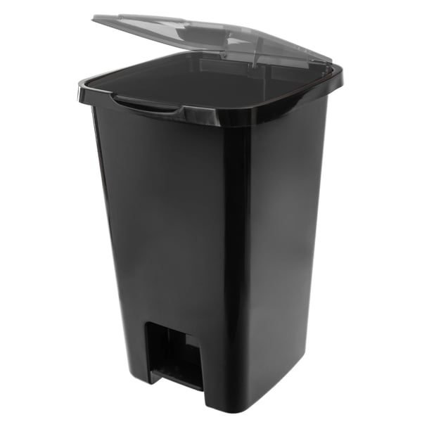 Skraldespand - Pedalspand - 45 l - Plast - Med Fodpedal - Sort