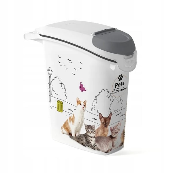 Hundefoderbeholder - Fodertønde - 23 L Kapacitet - Rummer 10 kg Tørfoder - Stor