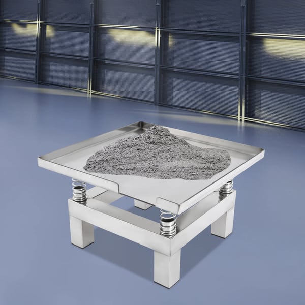 Vibrationsbord til beton - Mini vibrationsbord - 50 W - 350 x 350 mm - Rustfrit stål - 220 V - 3000–3600 o/min