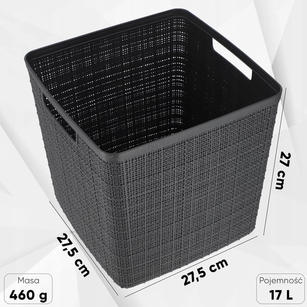 Opbevaringskurv - Organizer - 17 l Kapacitet - Plast