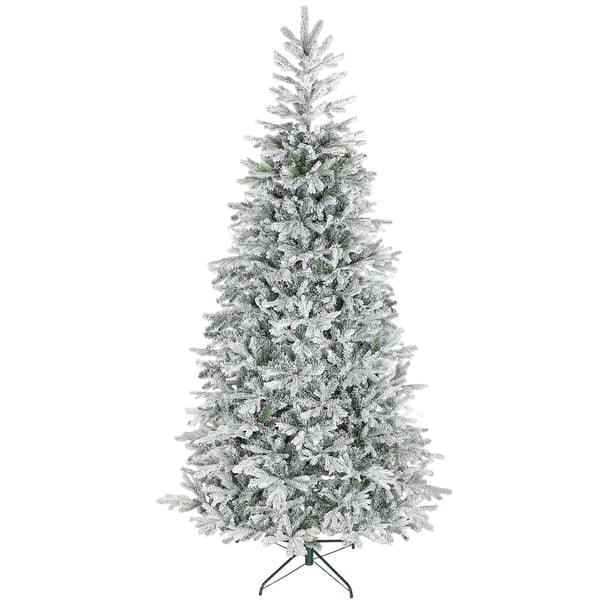 Konstgjord julgran - Konstgran - 210 cm - Hopfällbart stativ - Sektionerad design - Enkel montering - Grön