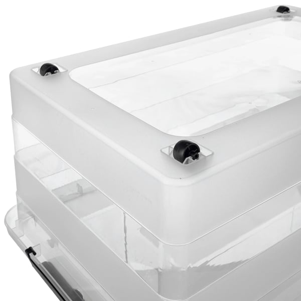 Opbevaringskasse - Plastkasse med låg - 55 l - Til legetøj - Legetøjskasse