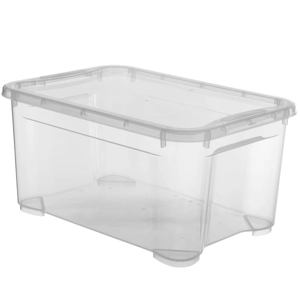 Opbevaringsboks - Organiseringsboks - Volumen 14 l - Med låg - Plast