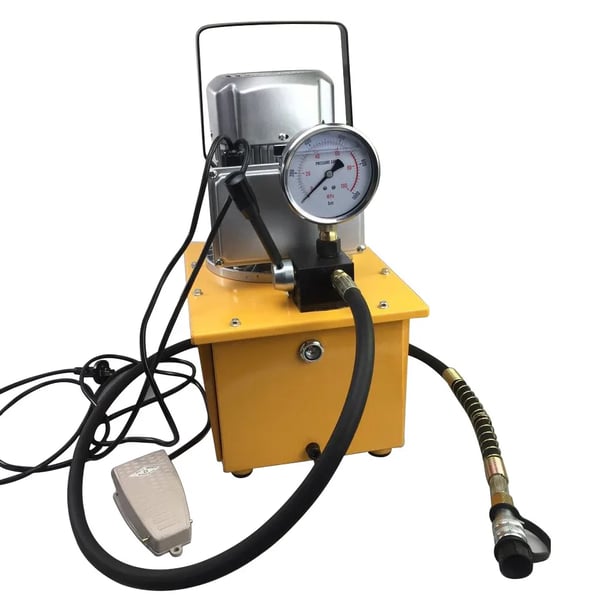 Elektrisk hydraulpump - Hydraulaggregat - 750 W - 10152 PSI - 1400 rpm - Med magnetventil