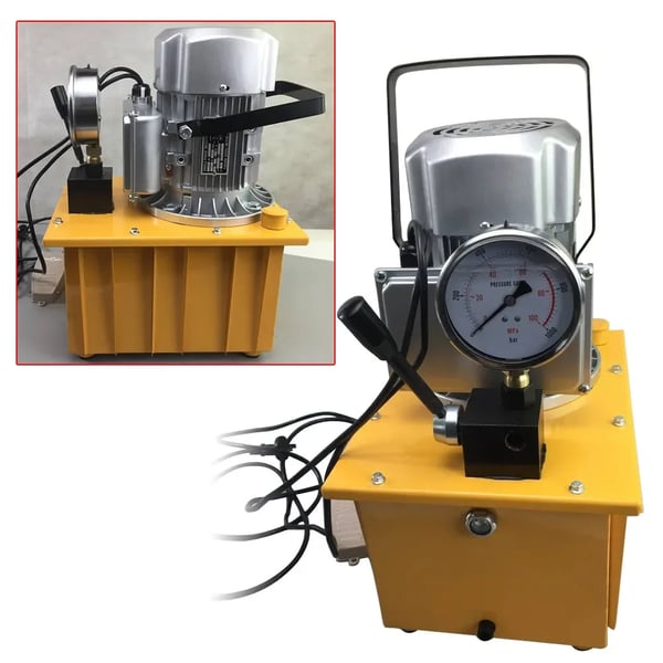 Elektrisk hydraulikpumpe - Hydraulikaggregat - 750 W - 10152 PSI - 1400 rpm - Med magnetventil