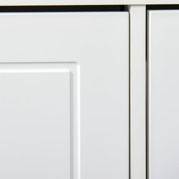 Skobänk med förvaring - Skohylla & sittbänk - 2 lådor - Justerbara hyllor - Plats för 8 par - 104×24×55 cm - Montering krävs - Vit
