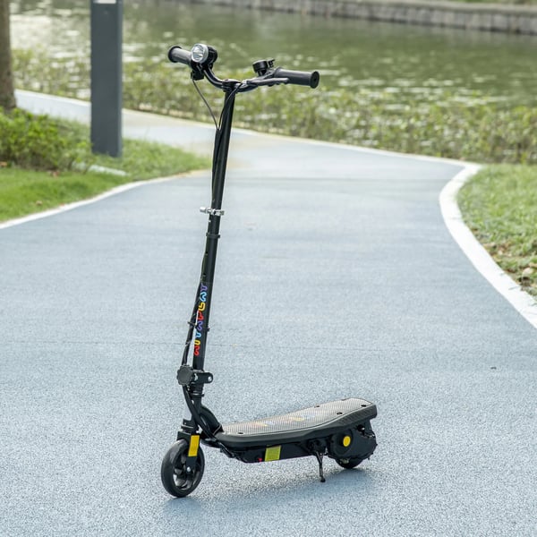 Elsparkcykel för barn - Hopfällbar - LED-strålkastare - Max 12 km/h - För 7–14 år - 2 hjul - 75×48×105 cm - Blå