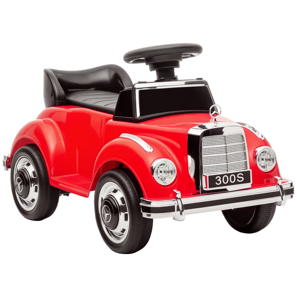 Barn gåbil - Fyrhjulig ride-on - Rattstyrning - Förvaring - Vältskydd - PP & metall - 77,5×41,5×45 cm - Röd