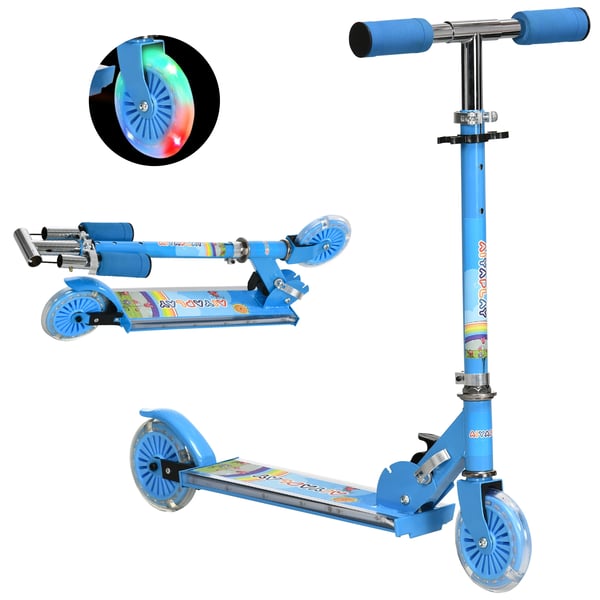 Barnscooter - Sparkcykel - Hopfällbar - 2 hjul - Höjdjusterbar - Max 50 kg - 67×32×78 cm - Rosa Barnscooter - Sparkcykel - Hopfällbar - 2 hjul - Höjdjusterbar - Max 50 kg - 67×32×78 cm - Rosa
