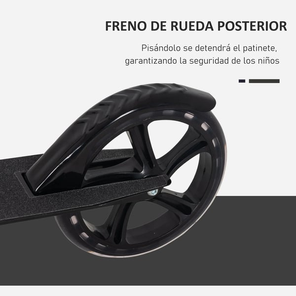 Sparkcykel för barn - Kickbike - 7–14 år - Hopfällbar - Justerbart styre upp till 100 cm - 2 hjul - Aluminiumlegering - 88×37×100 cm - Vit