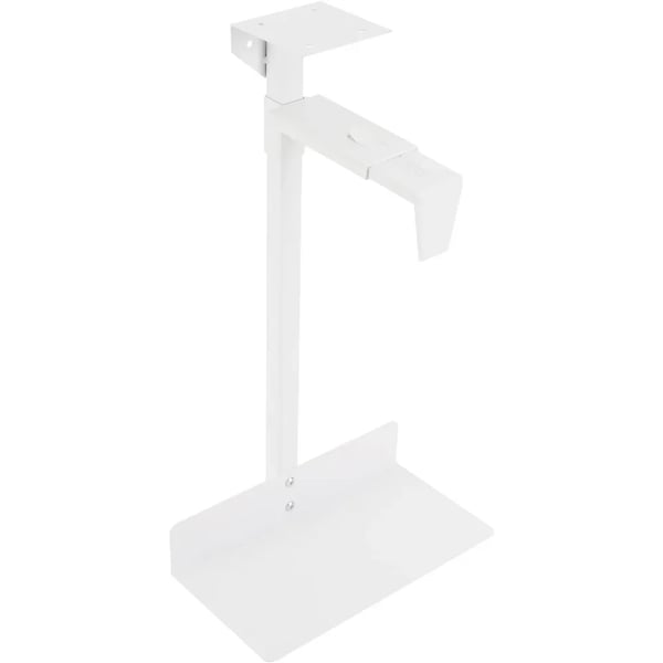 PC-hållare - Väggfäste och under skrivbord - Justerbar - Max 30 kg - Rektangulär - Vit