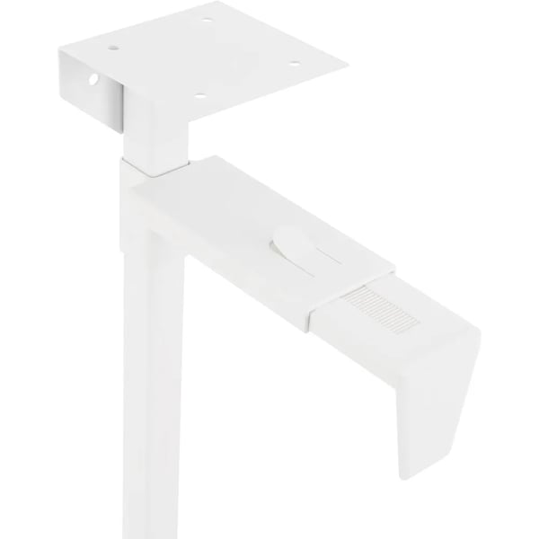 PC-hållare - Väggfäste och under skrivbord - Justerbar - Max 30 kg - Rektangulär - Vit