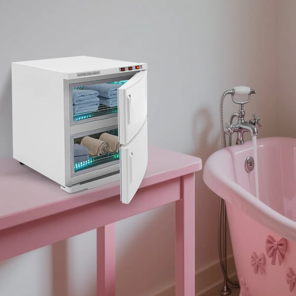 Håndklædevarmer & UV-sterilisator - Skab - 50 l Kapacitet - 2 Niveauer - 412 W - 70 °C ±10 °C - Elektrisk opvarmning - 45×39×52 cm