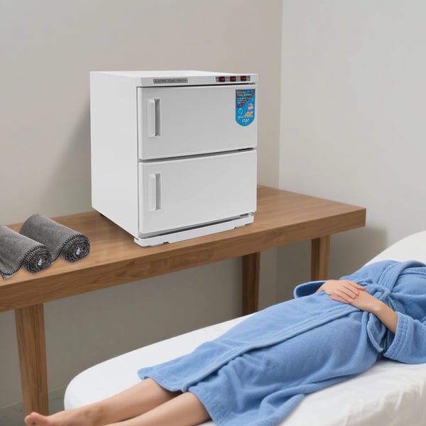 Håndklædevarmer & UV-sterilisator - Skab - 50 l Kapacitet - 2 Niveauer - 412 W - 70 °C ±10 °C - Elektrisk opvarmning - 45×39×52 cm