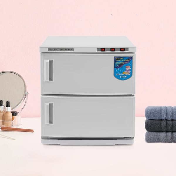 Håndklædevarmer & UV-sterilisator - Skab - 50 l Kapacitet - 2 Niveauer - 412 W - 70 °C ±10 °C - Elektrisk opvarmning - 45×39×52 cm