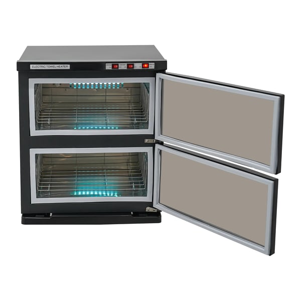 UV håndklædevarmer - Desinfektionsskab - 50 L - 412 W - Rustfrit stål - Elektrisk opvarmning - 70°C ±10°C