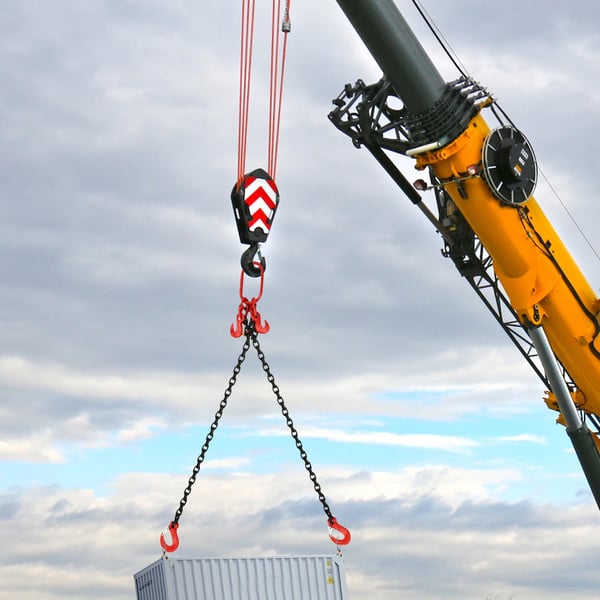 Kædegehæng - Tobenet Løftekæde - Bæreevne 2 t (2000 kg) - Benlængde 2 m (200 cm) - Legeret Stål - Sort