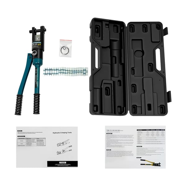 Crimptang til kabelsko - YQK-300 - Manuel - 120 kN - Sekskant-omsluttende krimpning - Cu 16–300 mm²