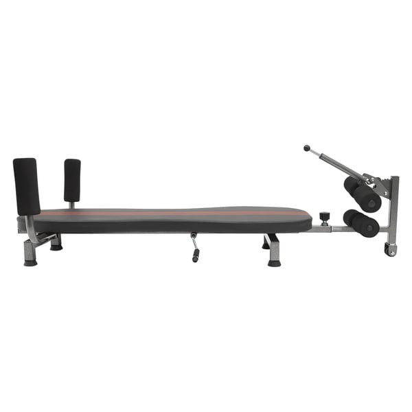 Teleskopisk rygdekompressionsbænk - Inversionsbord - Belastning 150 kg - Justerbar 145–185 cm - Til højde 1,45–1,85 m - Sort