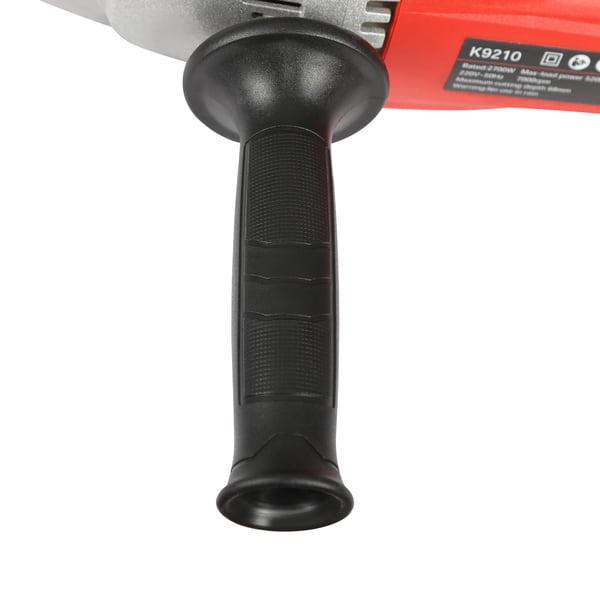 Vægfræser - Rilleskærer til beton/tegl - 21 cm klinge - 68 mm dybde - 7000 rpm - 2700 W - 220 V EU-stik - Rød