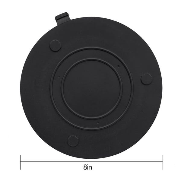 Glasløfter - Vakuumsugekop - Bæreevne 225–300 kg - Diameter 20 cm - Ekstra kraftig - Jern & gummi - Til glas/fliser/marmor - Sort