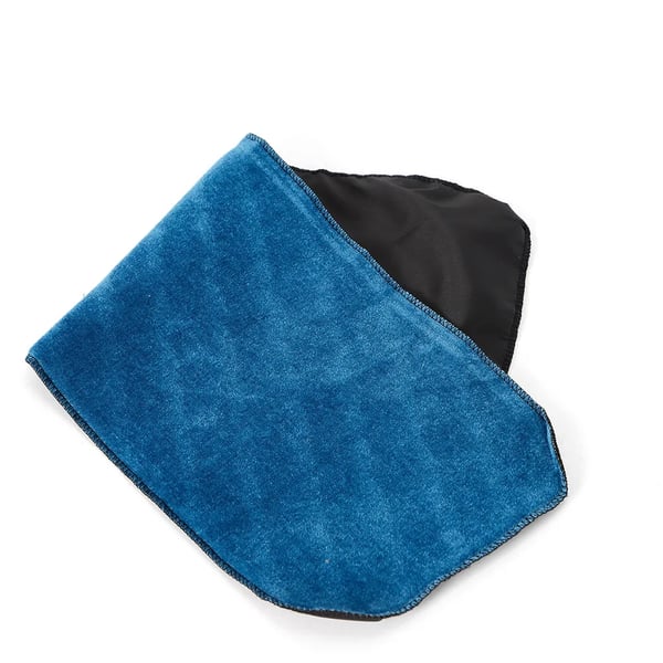 Viulukotelo - Laukku - Kangas - Flanellivuori - 4/4 Viululle - Olkahihna, Kahva, Ulkotasku - Koko 80×30×15 cm - Musta/Sininen