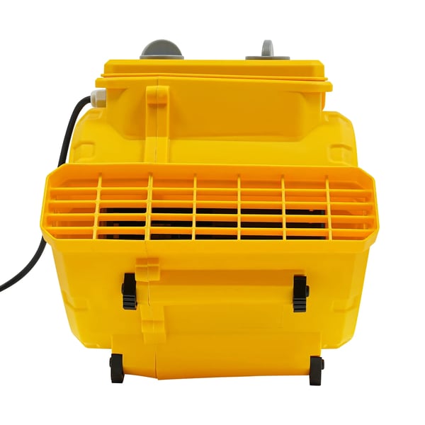 Bærbar tørreblæser - Gulv- og tæppetørrer - 250 W - 3 Hastigheder - Timer - 220 V EU-stik - Gul