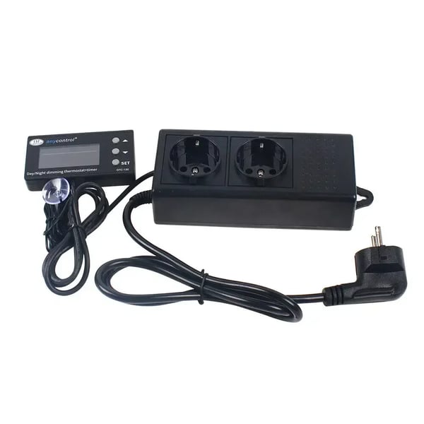 PID Termostat - Temperaturregulator - 220 V AC - 0–50 °C - NTC-sensor - 16 A/250 V - Til terrarium/akvarium/drivhus - Sort PID Termostat - Temperaturregulator - 220 V AC - 0–50 °C - NTC-sensor - 16 A/250 V - Til terrarium/akvarium/drivhus - Sort