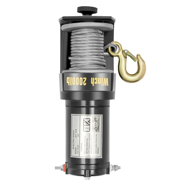 Elektrisk spil - 12V bilspil - Trækkraft 900 kg - Effekt 0,4 kW - IP67 Vandtæt - Legeringsstål - Kompakt 26,8×11×10,5 cm