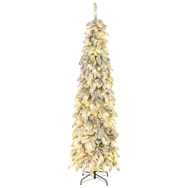 Julgran - Smal konstgran - Höjd 210 cm - Platsbesparande - Grön