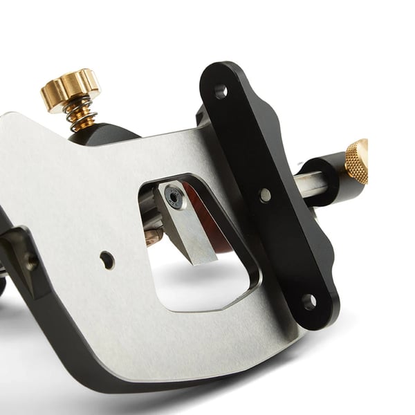 Routerhøvl/Router Plane - KM-17 Pro - Aluminiumlegering - Justerbart hegn med CAM-lås - Dybdeanslag - Dobbelt blad 1,27 cm