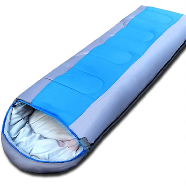 Campingsovsäck - Rektangulär sovsäck - Lätt, Bomullsfyllning, Komfort >15 °C, För vuxna upp till 1,8 m, Sammankopplingsbar - Gul