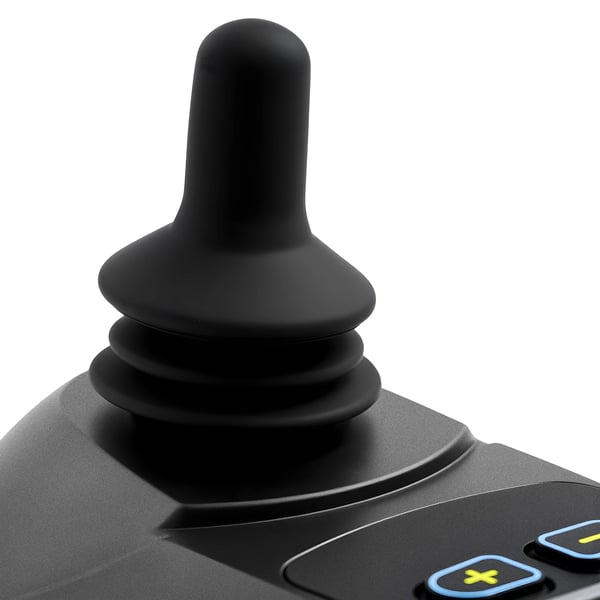 Joystick til elkørestol - Controller - 360° Styring - 5 Hastigheder - 24V DC Børstemotor - ML2P+ Adapterkabel - 6A Opladning - Sort
