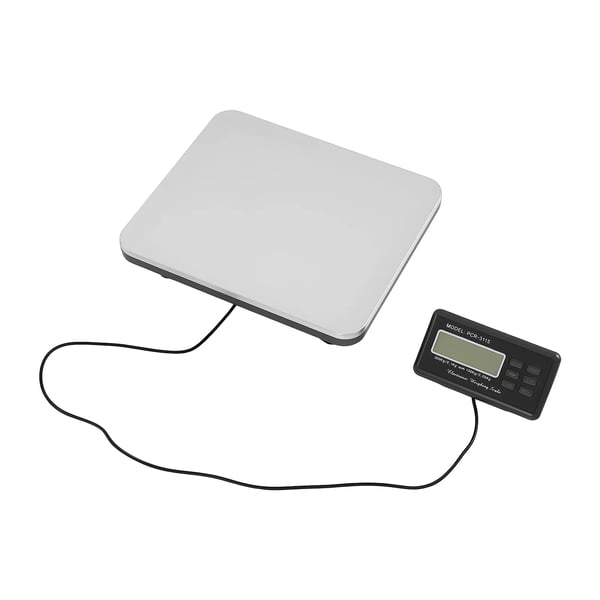 Lemmikkivaaka ruostumaton teräs 201 - Digitaalinen vaaka - Tarkistusvaaka - Kapasiteetti 300 kg - LCD-näyttö - Adapteri 100–240 V, 5–6 V - Musta