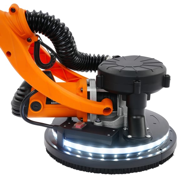 Gipssliber/Vægsliber - Excentersliber - 750 W - Variabel hastighed 800–1800 o/min - 220–240 V 50 Hz - Sammenklappelig - Gul