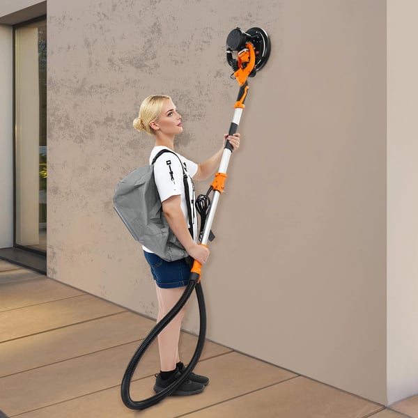 Gipssliber/Vægsliber - Excentersliber - 750 W - Variabel hastighed 800–1800 o/min - 220–240 V 50 Hz - Sammenklappelig - Gul