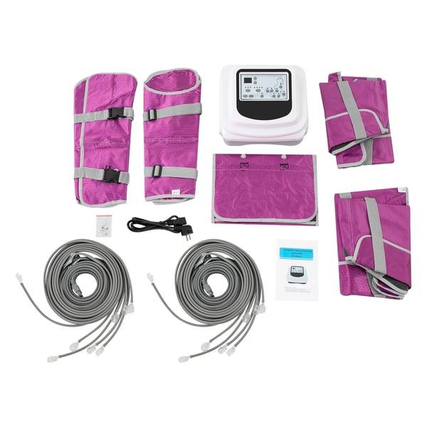 Pressoterapi Maskine - Professionelt Massageapparat - 60°C Opvarmning - Lymfedrænage - Kropsformning - Elektrisk