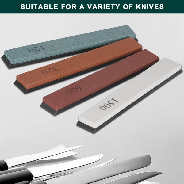 Professionel knivsliber - Fast vinkel slibesystem - 4 slibesten - 360° rotation - Justerbar klemme - Rustfrit stål - Grøn