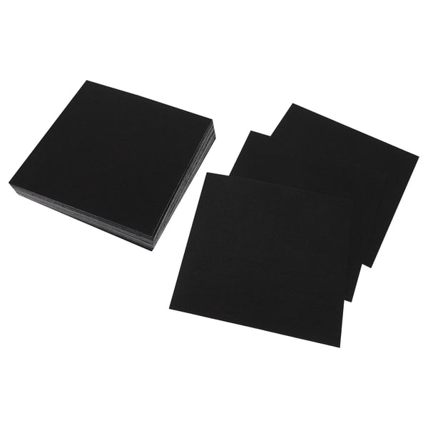 Mattolaatat/Tekstiililaatat - Itsekiinnittyvät Neliöt - 20 Kpl - 50 x 50 cm - Pestävät - Luistamaton TPR-tausta - 5 mm - Musta