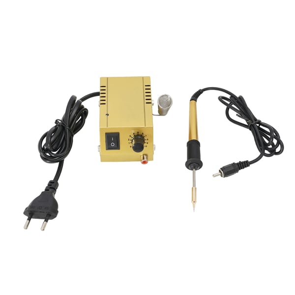 Mini loddestation - 12V loddestation sæt - 1–18 W - Til mobil- & computerreparation, komponentlodning - CE-certificeret - Gul