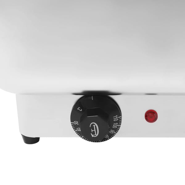 Elektrisk chafing dish - Buffetvarmer - Kapacitet 13,5 l - Med låg - Rustfrit stål - Sølv