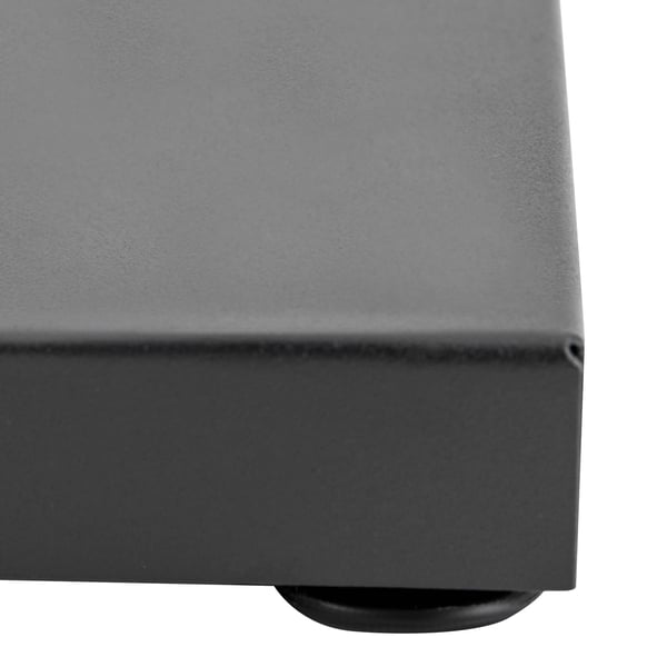 Magasinholder - 4 niveauer - Sammenklappelig - Vinklede hylder - Rustbestandig jernramme - Ingen montering - 36×27×132 cm - Sort