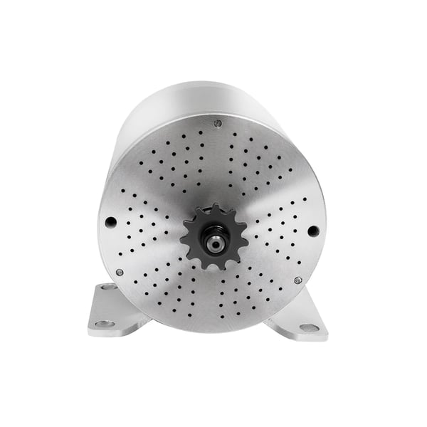 Børsteløs DC-motor - Højhastigheds BLDC - Aluminiumshus - Ø10,7 cm - Uden gear - Til el-løbehjul, elcykel, gokart - CE