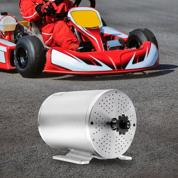 Børsteløs DC-motor - Højhastigheds BLDC - Aluminiumshus - Ø10,7 cm - Uden gear - Til el-løbehjul, elcykel, gokart - CE