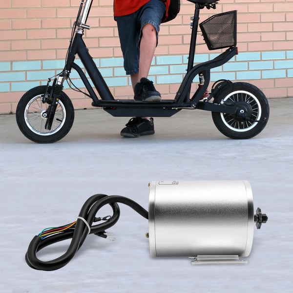Børsteløs DC-motor - Højhastigheds BLDC - Aluminiumshus - Ø10,7 cm - Uden gear - Til el-løbehjul, elcykel, gokart - CE