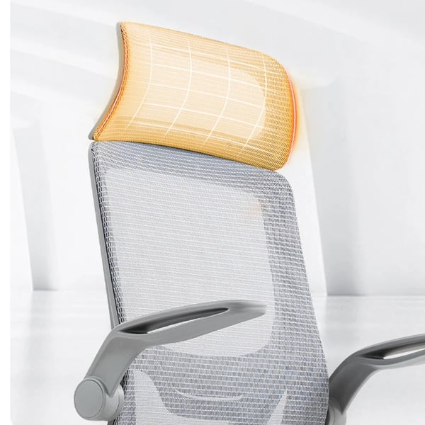 Ergonomisk mesh gamingstol - Kontorstol - 3D justerbare armlæn - 110° vippefunktion - Åndbar høj ryg - Mørkegrå