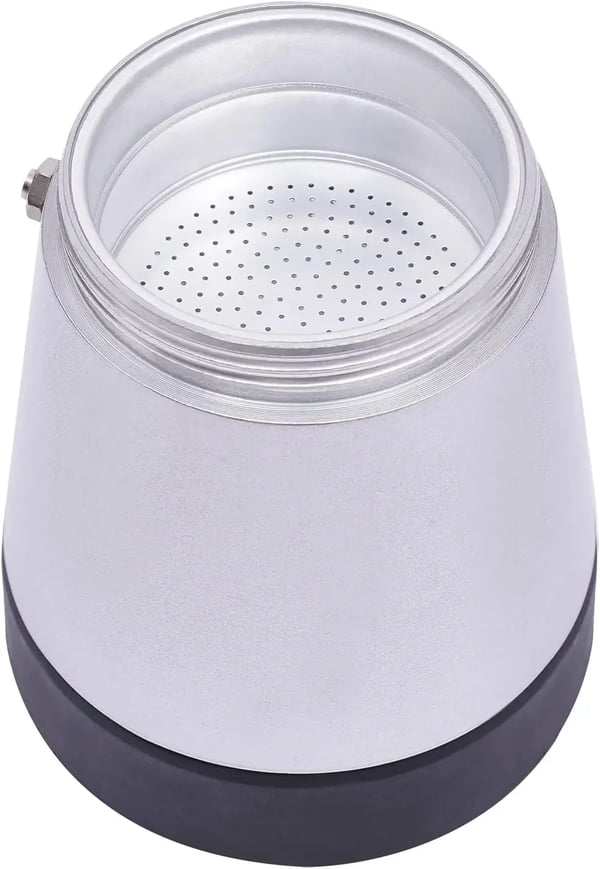 Espressobrygger - Elektrisk espressomaskine - 300 ml kapacitet - 480 W - 360° roterbar base - Til hjem og familie - Lys sølv