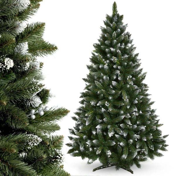 Juletræ - Kunstigt juletræ - 180 cm (1,8 m) - Realistisk look - Genanvendelig - Til indendørs brug